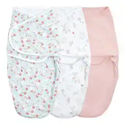 Walmart Aden + Anais Essentials Wrap Swaddles, Cotton, Fairy Tale Flowers, Unisex, Newborn, 0-3 Mo, 3-Pk offer