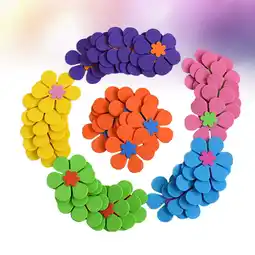 Walmart WHAMVOX 120 Pcs Decorative Foam Flowers Wall Decals Decorations Child offer