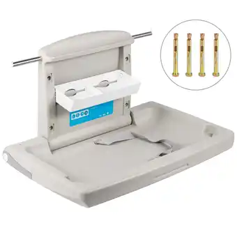 Walmart VEVOR Baby Changing Station Commercial Wall Mounted Diaper Changing Table Fold Down offer