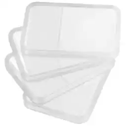 Walmart 4pcs Stamp Album Box Clear Stamps Display Storage Box Transparent Plastic Box offer