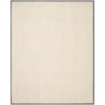 Walmart SAFAVIEH Natural Fiber Juniper Border Sisal Runner Rug, Marble/Grey, 2'6 x 14' offer