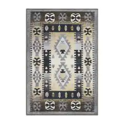 Walmart Superior Motega Rustic Indoor Area Rug, 2' x 3', Blue/ Beige offer