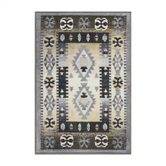Walmart Superior Motega Rustic Indoor Area Rug, 2' x 3', Blue/ Beige offer