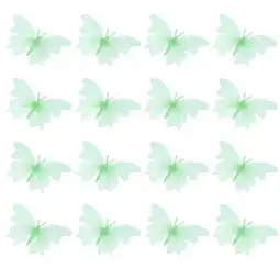 Walmart OUNONA 20 Pcs Wall Sticker for Home Glowing Butterfly Clips Decor Child Green offer