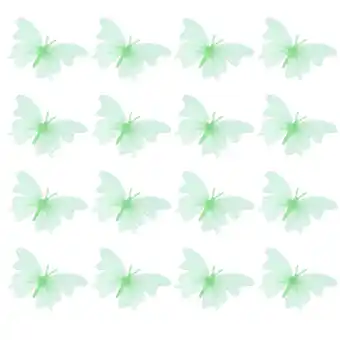 Walmart OUNONA 20 Pcs Wall Sticker for Home Glowing Butterfly Clips Decor Child Green offer