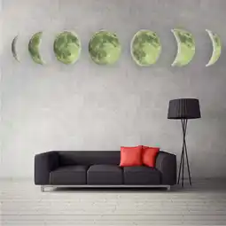 Walmart MLINS Decor Moon Phase Glow Decal Wall Sticker offer
