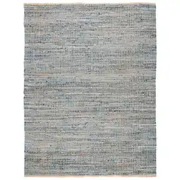 Walmart SAFAVIEH Cape Cod Beuregard Geometric Area Rug, Natural/Blue, 4' x 6' offer