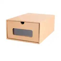 Walmart WHAMVOX Paper Storage Box for Shoes with Transparent Window Protects 2 Pcs 30x21cm offer