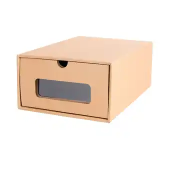 Walmart WHAMVOX Paper Storage Box for Shoes with Transparent Window Protects 2 Pcs 30x21cm offer