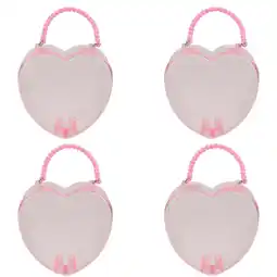 Walmart OUNONA 4 Pcs Girls Adorable Kids Toy Box DIY Storage Box Bridesmaid Girl 12.5x12cm Pink offer