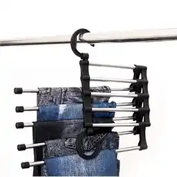 Walmart Quality Pants Rack Travel Pants Rack Clothes Hanger Hook Black 35.00X18.50X5.50CM offer