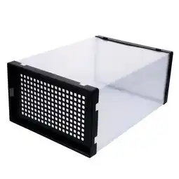 Walmart 2 Pcs Transparent Shoe Plastic Shoe Storage Box Drawer-style Shoes Cases offer