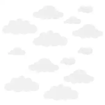Walmart NUOLUX Cloud Stickers 96Pcs Self-Adhesive Wall Decals for Nursery and Playroom Interior Decoration offer