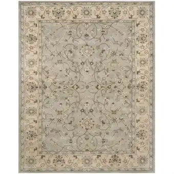 Walmart SAFAVIEH Heritage Rida Traditional Wool Area Rug, Beige/Grey, 9' x 12' offer