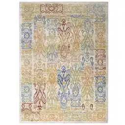 Walmart Solimar Distressed Southwestern Aztec 4x6 Area Rug in Multicolored offer