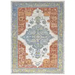 Walmart Modway Citlali Distressed Southwestern Aztec 4x6 Area Rug in Multicolored offer