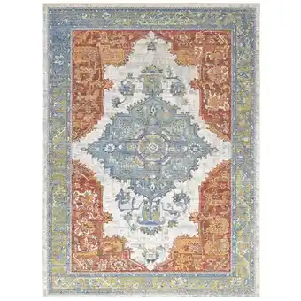 Walmart Modway Citlali Distressed Southwestern Aztec 4x6 Area Rug in Multicolored offer
