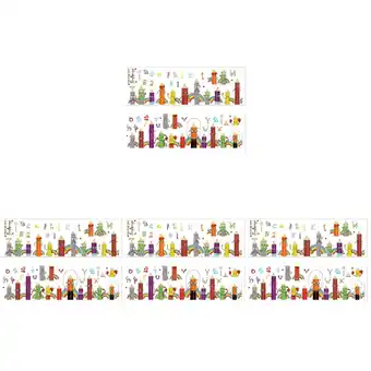 Walmart FRCOLOR 4 Sets Colored Alphabet Pencil Painting Wall Decal Self-adhesive Wall Stickers for Kids Room offer