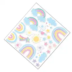 Walmart MLINS Bedroom Pink Rainbow Wall Sticker Stickers for Kids Rooms Child offer