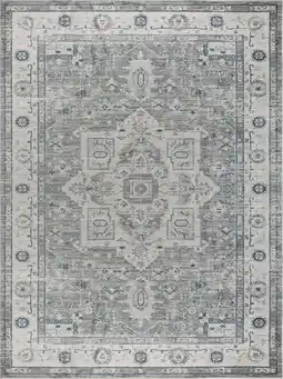 Walmart Pasargad Home Heritage 3' x 5' Power-Loomed Grey/Ivory Rug, For Indoor Space and all Age of Group offer