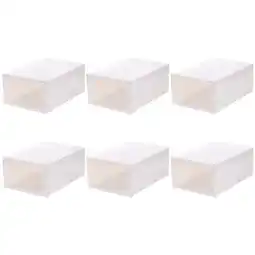 Walmart 6Pcs Women Pattern Shoes Case Home Shoes Storage Container offer