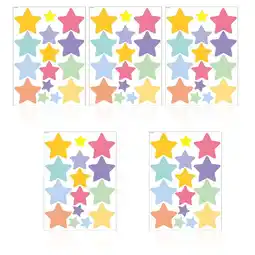 Walmart Masteelf 5 Sheets Star Pattern Wall Stickers DIY Wall Art Stickers Kid Room Decor Wall Decals offer