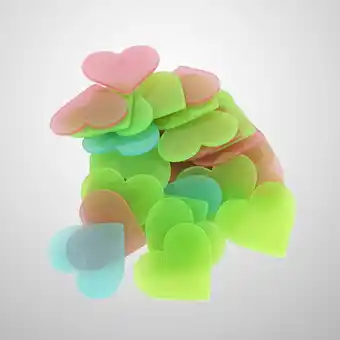 Walmart OUNONA 100 Pcs Removable Wall Stickers Fluorescent Child offer
