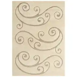Walmart Modway Jubilant 5' x 8' Scrolling Vine Shag Area Rug in Cream offer