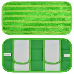Walmart Reusable Pads for For Swiffer For Sweeper Mops 12 Inch Floor Cleaning Mop Head Pads offer