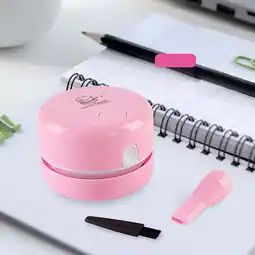 Walmart Clearance! Desktop Mini Vacuum Cleaner (Without Battery) Pink offer