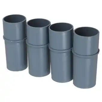 Walmart SEWCHICS Vacuum Cleaner Extension Tubes Grey 4Pcs 2.8X1.2X1.2In offer
