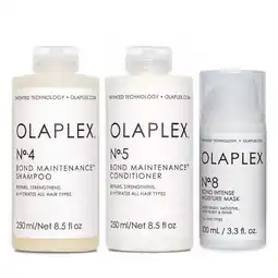 Walmart Olaplex Bond Maintenance No.4 Shampoo and No.5 Conditioner 8.5 oz Each and No.8 Mask 3.3 oz Set offer
