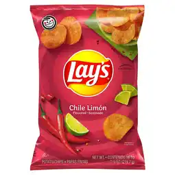 Walmart Lay's Chile Limn Flavored Potato Chips, 7.75 Oz offer