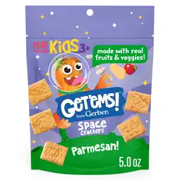 Walmart Get'ems! For Kids Space Crackers, Parmesan, Kid Snack, 5 oz Bag offer