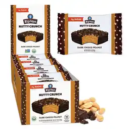 Walmart Rip Van Nutty Crunch Dark Chocolate Peanut Butter Wafers - Low Sugar Snacks - 16 Pack offer
