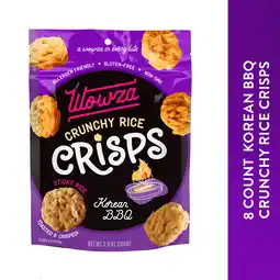 Walmart Wowza Korean BBQ Crunchy Rice Crisps, Healthy Sticky Rice, 8 Pack, 3.5 oz offer