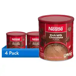 Walmart (4 pack) Nestle Hot Cocoa Rich Milk Chocolate Flavored Mix Powder, 27.7 oz, Can offer