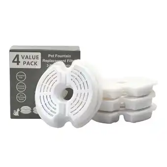 Walmart 4Pcs Pet Fountain Filter Sponge Replacement Pet Fountain Foam Filter offer