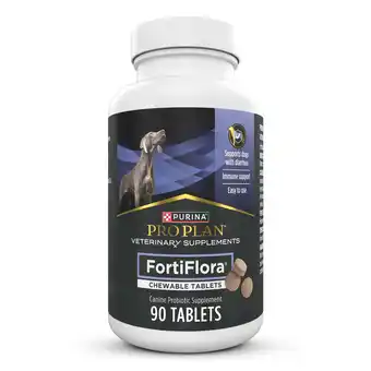 Walmart Purina Pro Plan Veterinary Supplements FortiFlora Chewable Dog Probiotic Supplement Tablets offer