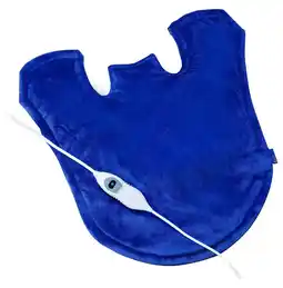 Walmart Deluxe Heating Pad Wrap for Neck, Shoulder, and Back, Blue, Small offer