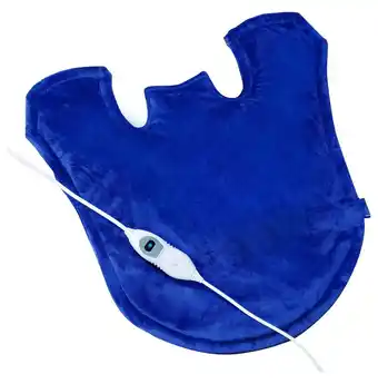 Walmart Deluxe Heating Pad Wrap for Neck, Shoulder, and Back, Blue, Small offer