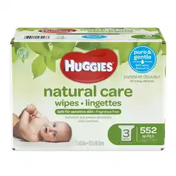Walmart Huggies Natural Care Sensitive Baby Wipes, Unscented, 3 Refill Packs (528 Wipes Total) offer