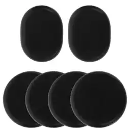 Walmart Raindrops 6 Pcs Massage Stone Hot Stone 8.00X8.00X1.80CM Black offer