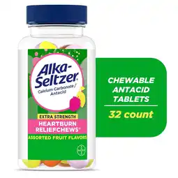 Walmart Alka-Seltzer Extra Strength Heartburn Relief Chews Antacid Tablets 32 Ct offer