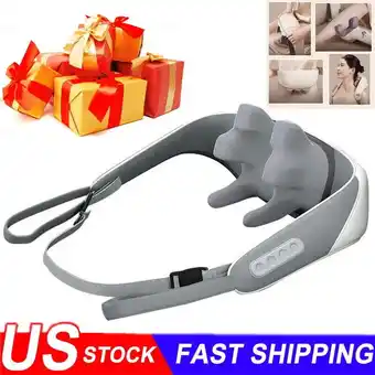 Walmart Massagers for Neck and Shoulder with Heat Goletsure Pain Relief Deep 5D Kneading offer