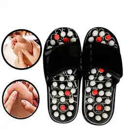 Walmart Spring Magnetic Therapy Sandals Accu Paduka Acupressure Foot Massager Slipper offer