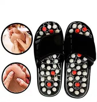 Walmart Spring Magnetic Therapy Sandals Accu Paduka Acupressure Foot Massager Slipper offer