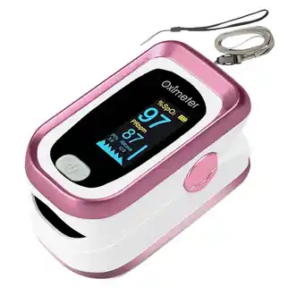 Walmart SUWU Pulse Oximeter Fingertip Oxygen Monitor Fingertip for Sports Use,with Lanyard Rose Red offer