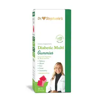 Walmart Dr. Stephanie's Multivitamin & Probiotic Gummies, Zero-Sugar, for All Adults, 30 Count offer