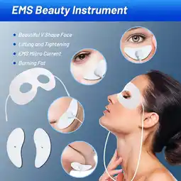 Walmart Yiget EMS Facial Body Muscle Stimulator Electrode Face Cheek Slimming Beauty Massager offer